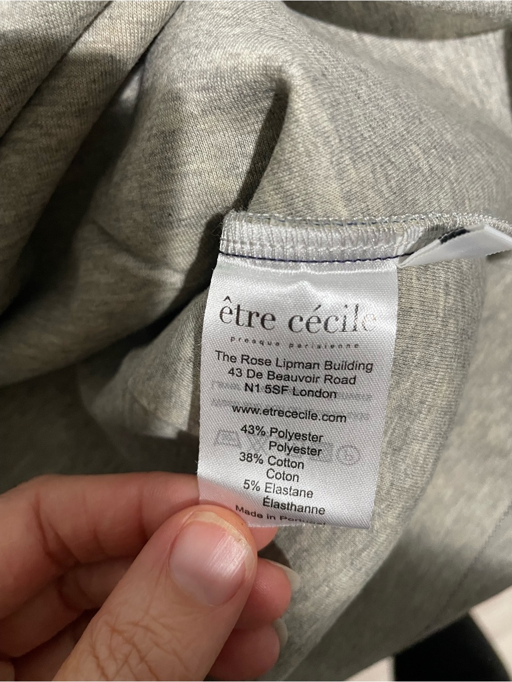 NWT Etre Cecile Sz L A-Line Midi Skirt in Green, Navy & White Geometric Print - Picture 3 of 5